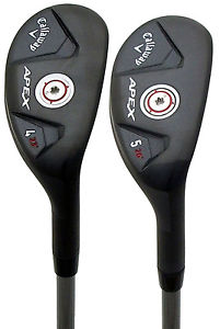 Callaway APEX 4 &amp; 5 Hybrid Set 23° 26° Kuro Kage Stiff Shafts 2016 image 1