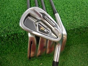 Used Rh Taylormade Psi Forged 6-Pw Iron Set Accra 50i Senior Flex Graphite Rh image 1