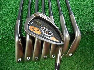 Used Rh Mizuno Jpx Ez Forged 4-Gw Iron Set Prolaunch Regular Flex Graphite Rh image 1