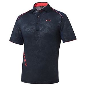 OAKLEY Bark Leaf Shade Wispy Line Shirt 433634JP 60B navy blue image 1