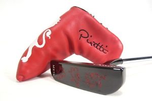 PIRETTI META MIDNIGHT BLACK SIGHT DOT 375g PUTTER 36" w/ HEADCOVER image 1