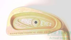 Ping Eye 2 Refinished Beryllium Copper Iron Set 4-PW Steel Stiff Right Black Dot image 1
