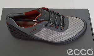 New ECCO Mens Evo Cage Concrete Wild Dove Coral Brush Golf Shoes(132514-50084) image 1