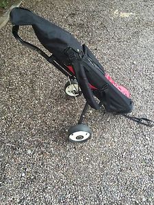 Meridian Midsize Junior Golf Set With Trolley , Bag And Four Clubs image 1
