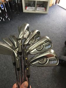 Ping G Irons 4-UW Left Handed Project X 5.5 Shafts image 1