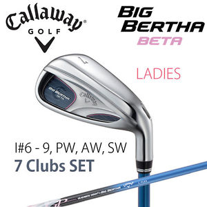 [NEW]CALLAWAY GOLF JAPAN BIG BERTHA BETA Womans IRON SET #6-P,A,S (7 clubs) 2016 image 1