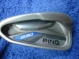 PING G30 IRONS, GREEN DOT, GRAPHITE STIFF, 4-PW+AW+SW+LW, LEFT HAND image 1
