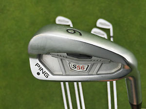 Ping S56 Irons / 4iron-PW / CFS X Flex Shaft / Great Condition image 1