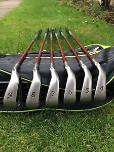 Ping G15 irons 4,5,6,7,8,9. standard Black dot with  Regular graphite Shaft image 1