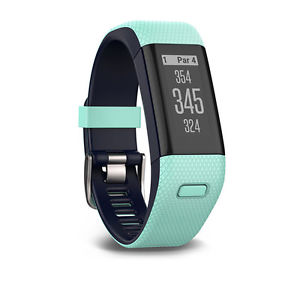 NEW Garmin Approach X40 Preloaded Golf GPS Band 2016 Frost Blue / Midnight Blue image 1