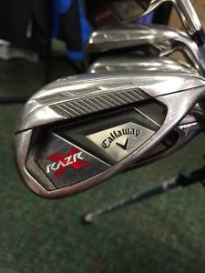 Callaway RAZR X Irons 5-SW - W Flex Graphite Shafts image 1