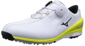 MIZUNO golf shoes NEXLITE002 Boa 51GM1526 White X yellow image 1
