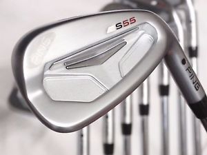 PING S55 Irons  Black Dot  N.S. PRO Modus3 TOUR 105 Stiff Flex 3-P .... MINT image 1