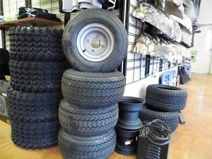 Set of 4 Golf Cart Tires Kenda Hole In One  (USED) image 1