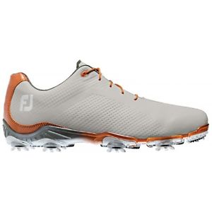 FootJoy Men's DNA Golf Shoes Grey/Orange 9.5 image 1