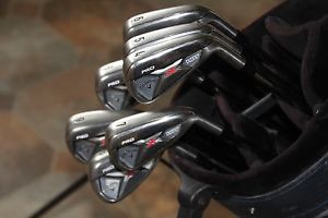 CALLAWAY X HOT PRO IRONS 4-PW STIFF PROJECT X SHAFT image 1
