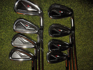 GREAT TAYLORMADE GOLF CLUBS  R9 IRONS 4-AW  WITH REGULAR FLEX SHAFTS 1" SHORTER image 1
