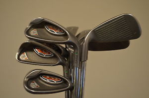 Ping G10 Iron Set 4-PW, UW, &amp; LW Mens Right Handed Regular Flex Green Dot Used image 1
