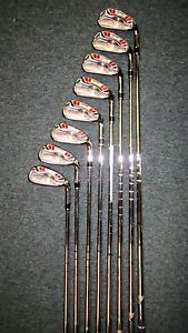 RH Taylormade Burner HT Iron Set 4-PW, AW Steel Stiff Flex image 1