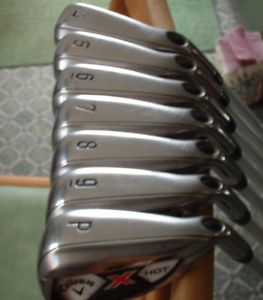CALLAWAY X HOT R FLEX GRAPHITE SHAFTED IRONS image 1