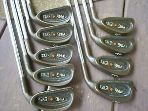 Nice Ping Eye 2 becu copper iron set. 2-pw s300 Brand new grips $54 BIN BONUS image 1