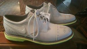 Nike Lunar Clayton Golf Shoes White Grey Volt Size 11 image 1