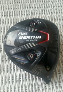 CALLAWAY BIG BERTHA ALPHA 816 DOUBLE BLACK DIAMOND 9.0* DRIVER HEAD ONLY. MINT image 1