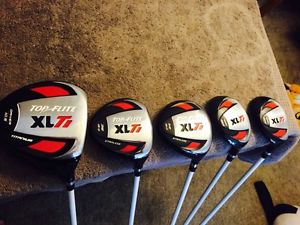 Nice!! Top Flite XL TI RH R-Flex Graphite 5 Club Wood Set image 1