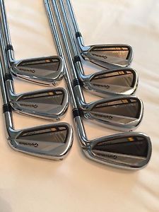 AWESOME TAYLOR MADE ROCKET BLADEZ  TOUR 4-PW IRON SET W/A STOCK STIFF STEEL!!! image 1