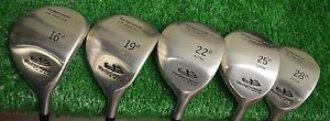 WEDGEWOOD GOLF GOLD IR SERIES DEEP CG 16+19+22+25+28 SET RH REGULAR FLEX (S320) image 1