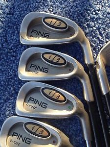 ping i3 o-size iron set 3 thru W graphite shaft Xstiff red dot good condition image 1