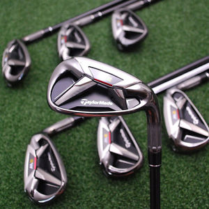 TaylorMade Golf M2 Irons 4-PW CUSTOM +3/4", 1º Up Graphite REAX 65 Regular NEW image 1
