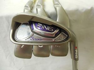 Used PING Serene Red Dot Irons 6-9 PING ULT Lite Ladies Flex Graphite Shaft image 1