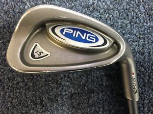 Ping i5 Irons Red Dot 5-PW Soft Reg (Senior) Flex Graphite Shafts/Good Condition image 1
