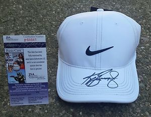 KEN GRIFFEY JR. HAND SIGNED AUTOGRAPH LICENSED WHITE NIKE HAT JSA COA FREE SHIP image 1
