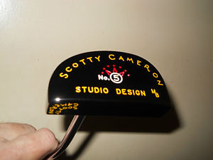MINTY BLACK PEARL SCOTTY CAMERON STUDIO DESIGN # 5 35"PUTTER+FREE TITLEIST BALLS image 1