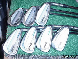 Nice Ping I E1 Irons Set 4-PW Black Dot Nippon NS Pro Tour 1150GH Stiff image 1