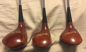 New Cleveland Classic Byron Nelson sig. BN68.3 RH Persimmon set, 1, 3 and 4 Wood image 1