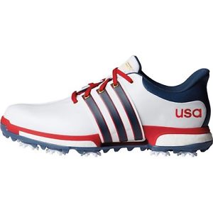NEW Adidas Tour 360 Boost "Olympics" USA Red/White/Blue Golf Shoes Mens 14 M image 1