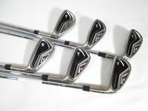 Tour Issue! TAYLOR MADE R9 TP NICKEL IRONS (5-PW) w/DG R300 Regular Flex Steel image 1