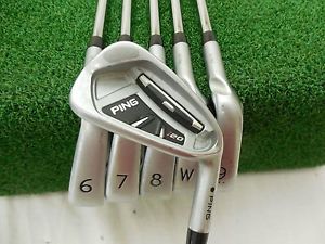 Ping I20 Black Dot 5-Pw Iron Set Cfs Regular Flex Steel Used Rh -1/2'' image 1
