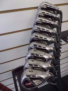 SUPERB CALLAWAY RAZR X  4-PW,AW,SW we'll value your irons image 1
