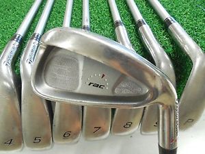 Used TaylorMade RAC 3-PW Iron Set TaylorMade 55G Regular Flex Graphite Shafts image 1