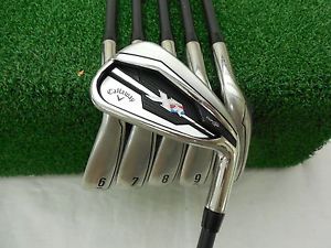 Callaway Xr 5-Pw Iron Set Project X 4.5 Senior Flex Graphite Used Rh image 1