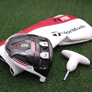 TaylorMade Golf R15 460 White Driver  10.5º Head Only + Headcover+Tool - NEW image 1