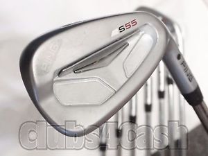 PING S55 Irons  Black Dot  CFS Steel Stiff Flex 3-P ... MUST SEE image 1