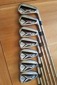 Callaway X Hot Pro irons 4-Pw S300 stiff flex  + Cleveland 588 Sand Wedge image 1