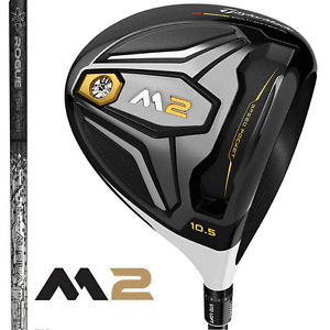 "MINT" TAYLORMADE M2 9.5 DEGREE DRIVER ALDILA ROGUE BLACK 60 STIFF + HEADCOVER image 1