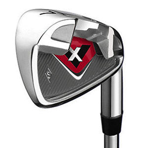 +1" TALL MENS STEEL STIFF 3-PW Silver Diamond VX Deep Cavity Back Irons image 1