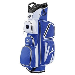 NEW Mizuno Golf Elite Cart Bag 14-Way Top Staff Blue/White 2016 Insulated Pocket image 1